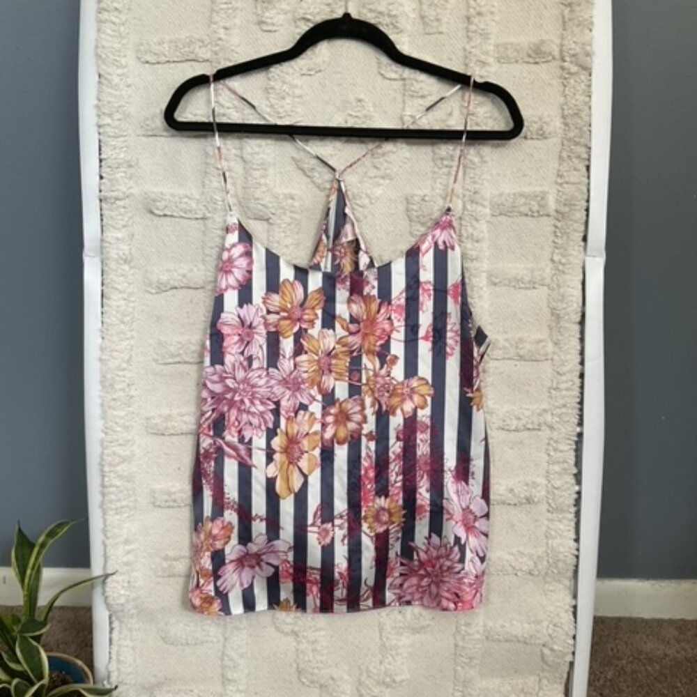 Victoria's Secret Silk Crossback Floral Top